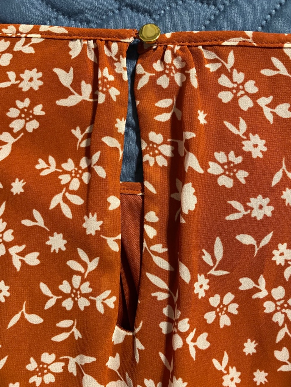 dressbarn Burnt Orange Women's Dress - Picture 7 of 8